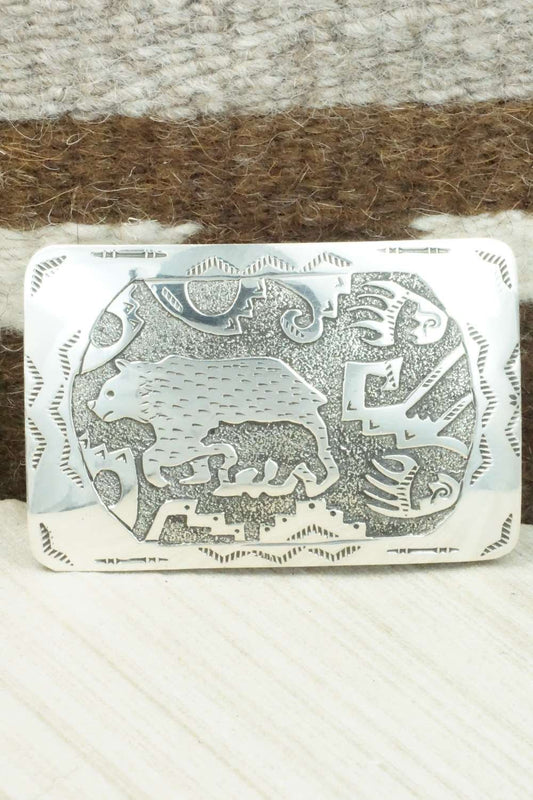 Sterling Silver Belt Buckle - Raymond Begay
