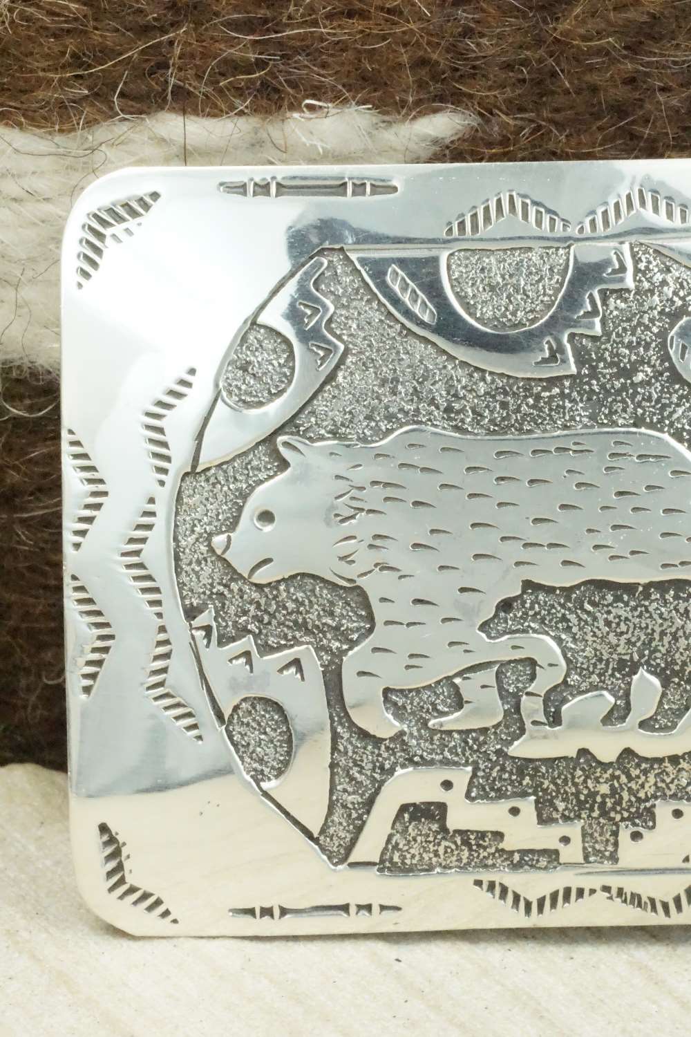 Sterling Silver Belt Buckle - Raymond Begay