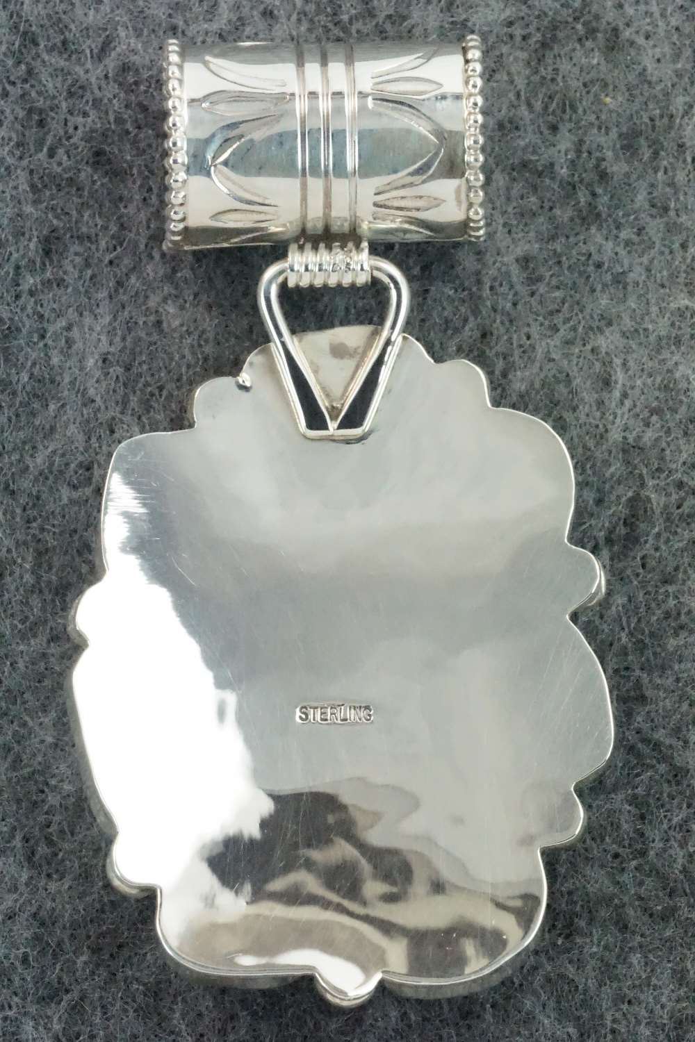 Turquoise & Sterling Silver Pendant - Navajo