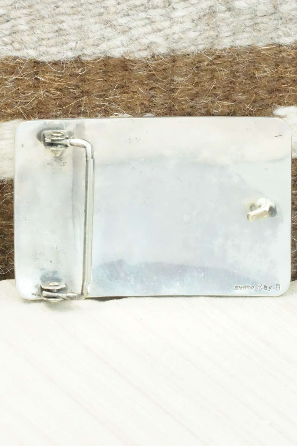 Sterling Silver Belt Buckle - Raymond Begay