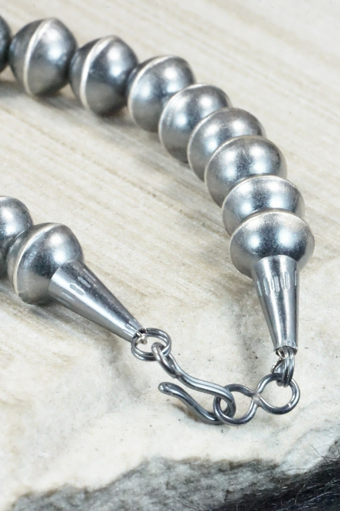 Turquoise & Sterling Silver Squash Blossom Necklace and Earrings - Gilbert Martin