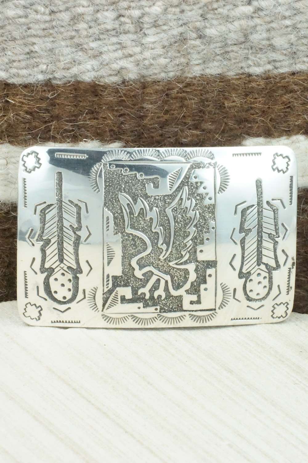 Sterling Silver Belt Buckle - Raymond Begay