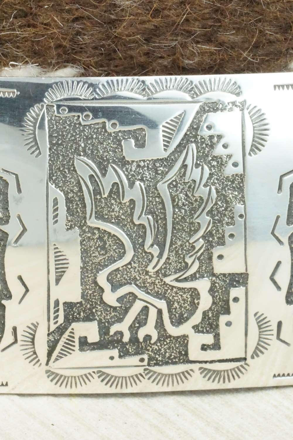 Sterling Silver Belt Buckle - Raymond Begay