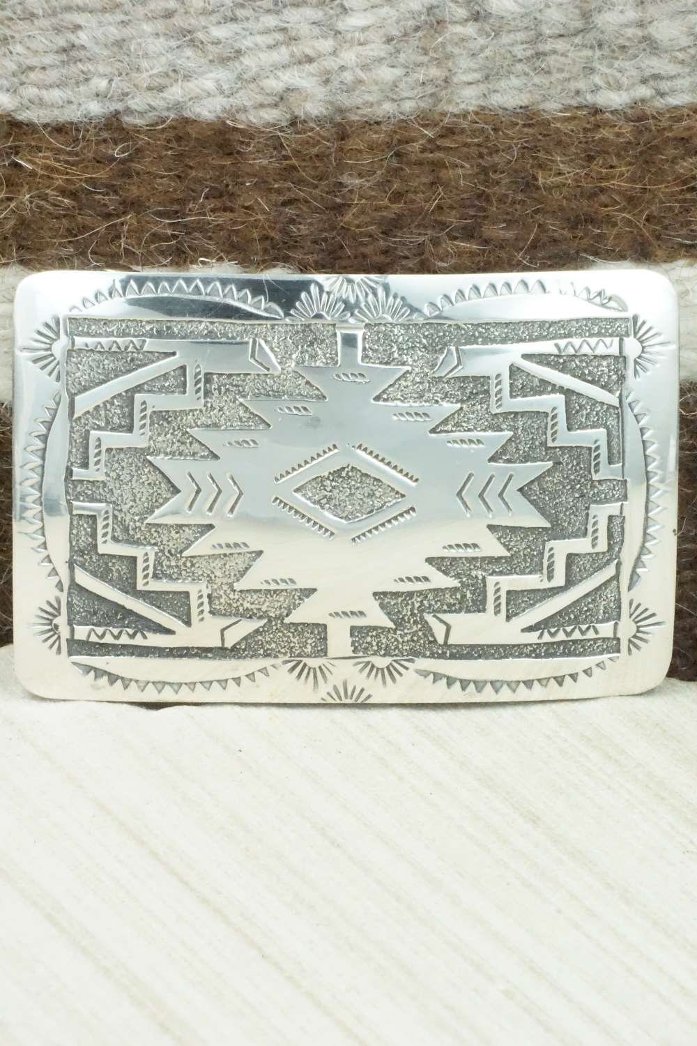 Sterling Silver Belt Buckle - Raymond Begay