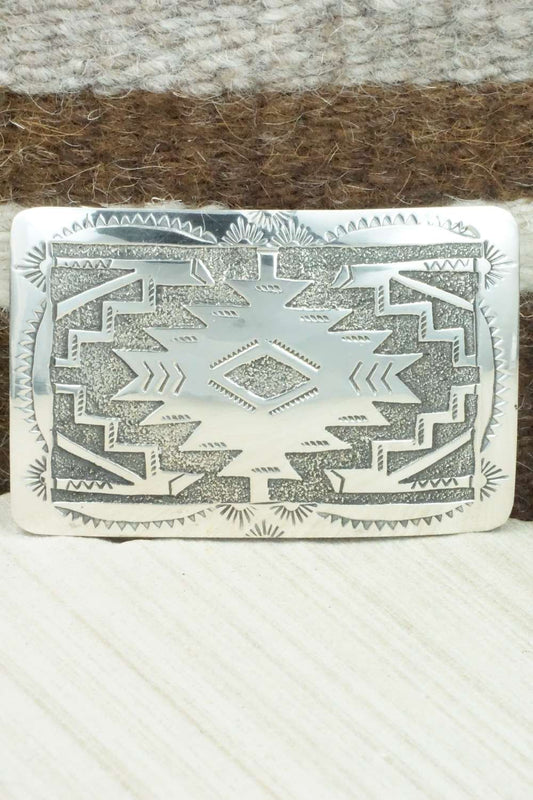 Sterling Silver Belt Buckle - Raymond Begay