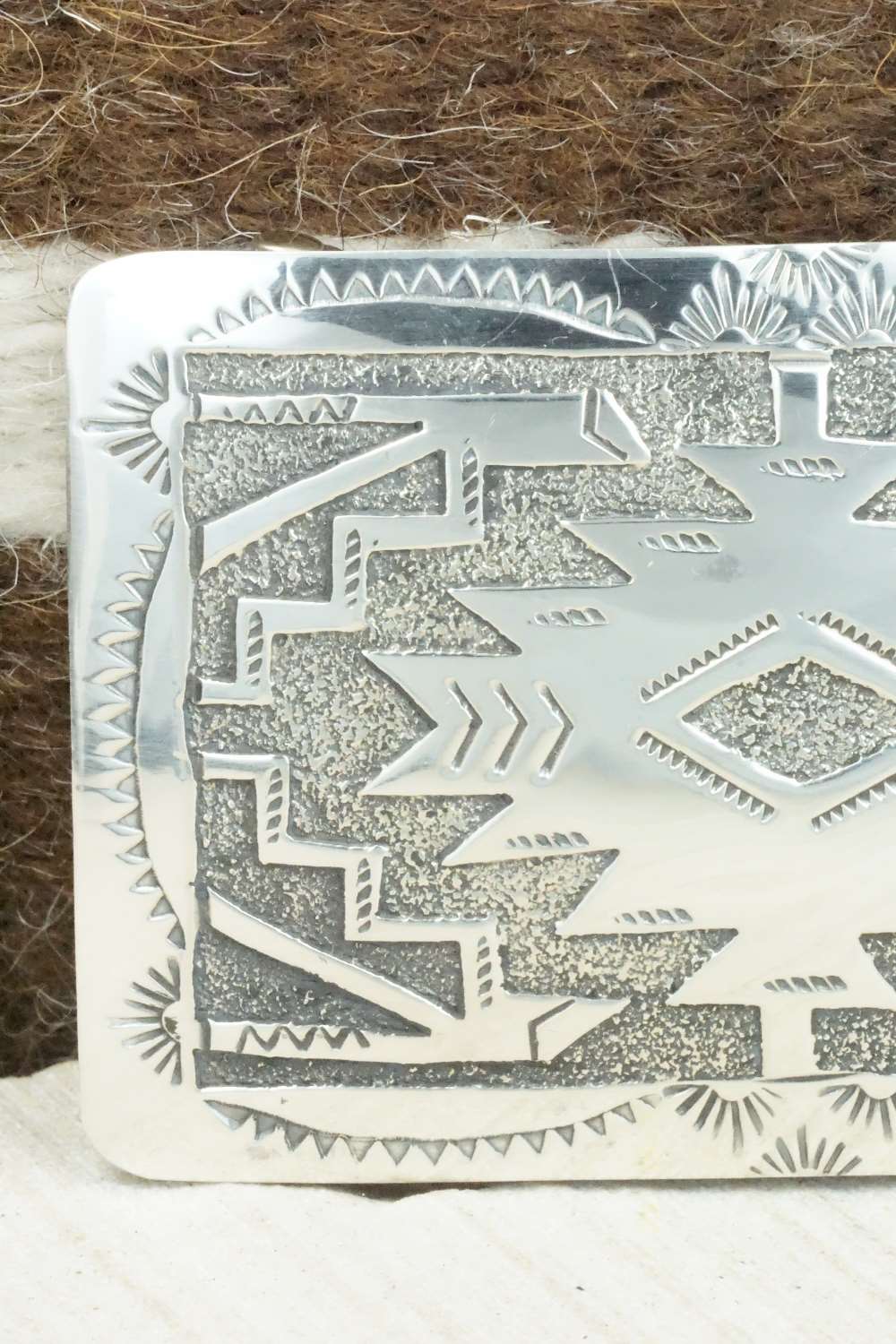 Sterling Silver Belt Buckle - Raymond Begay