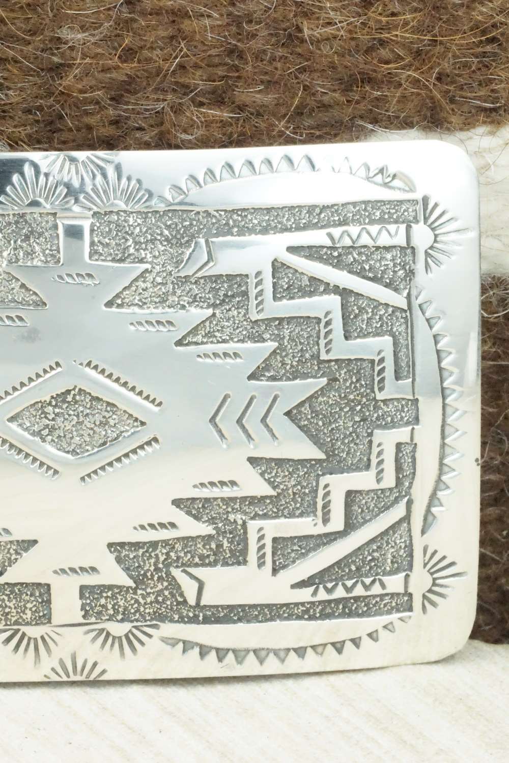 Sterling Silver Belt Buckle - Raymond Begay