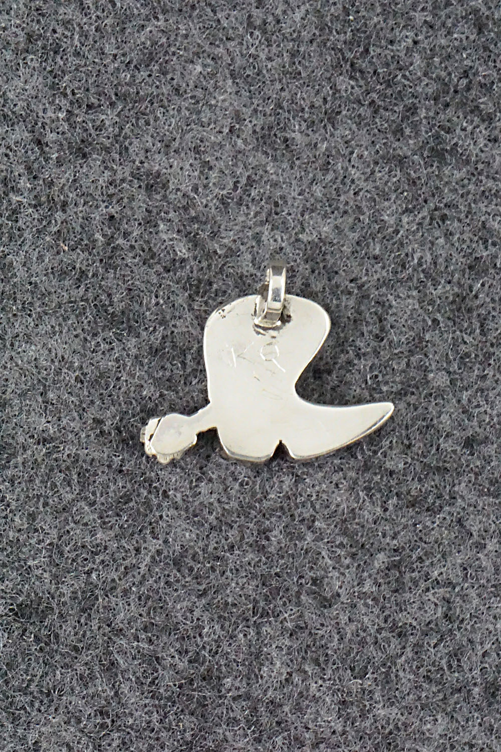 Turquoise, Shell & Sterling Silver Pendant - Deanna Edaakie