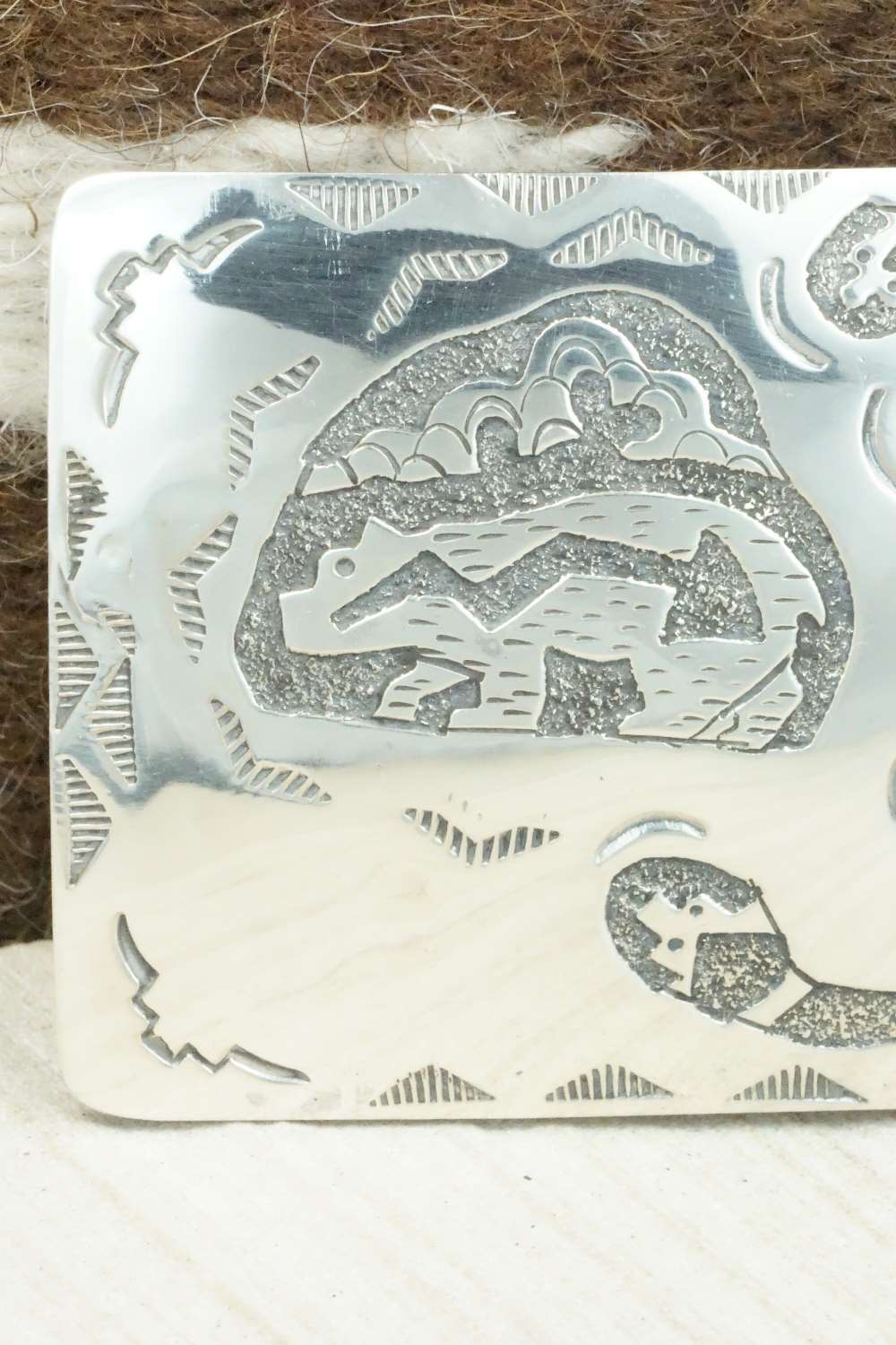 Sterling Silver Belt Buckle - Raymond Begay