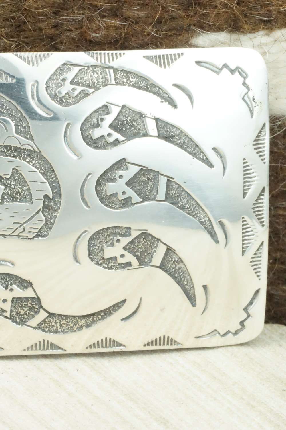 Sterling Silver Belt Buckle - Raymond Begay