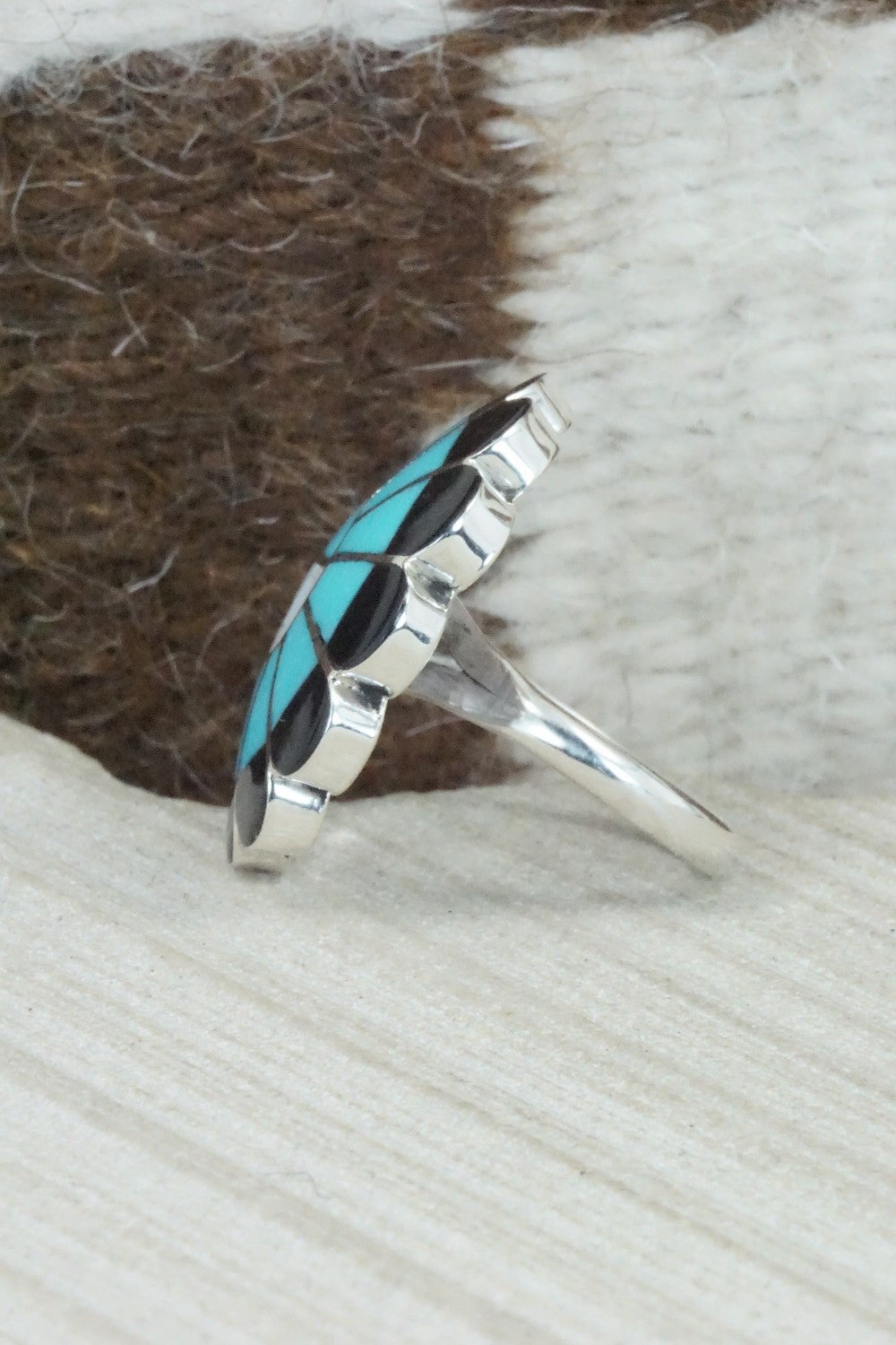 Multi Stone & Sterling Silver Ring - Denise Siutza - Size 7