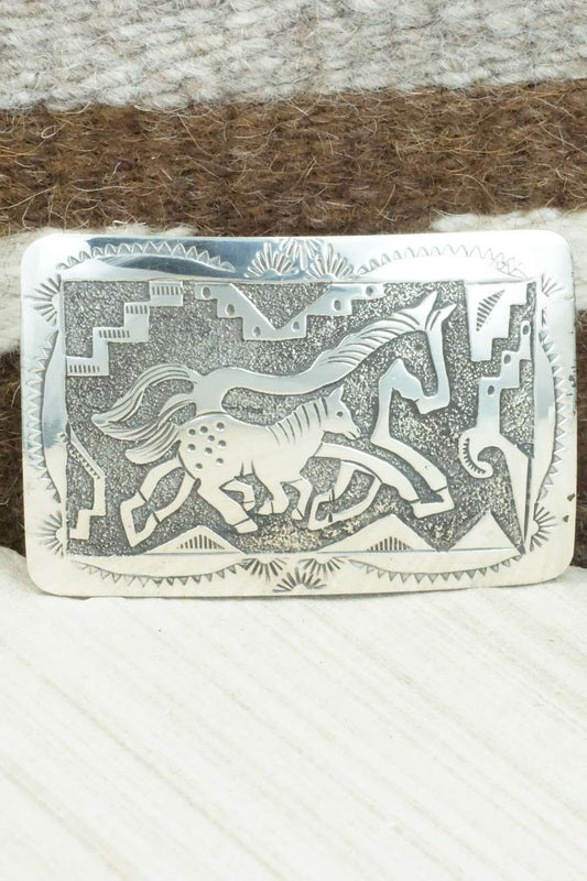 Sterling Silver Belt Buckle - Raymond Begay