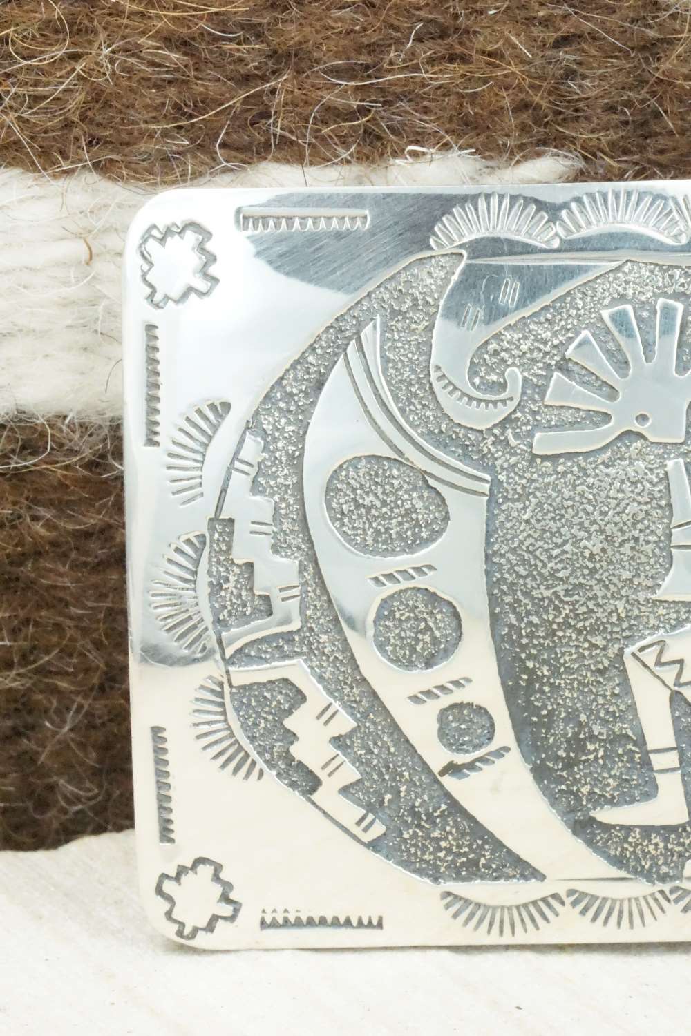 Sterling Silver Belt Buckle - Raymond Begay