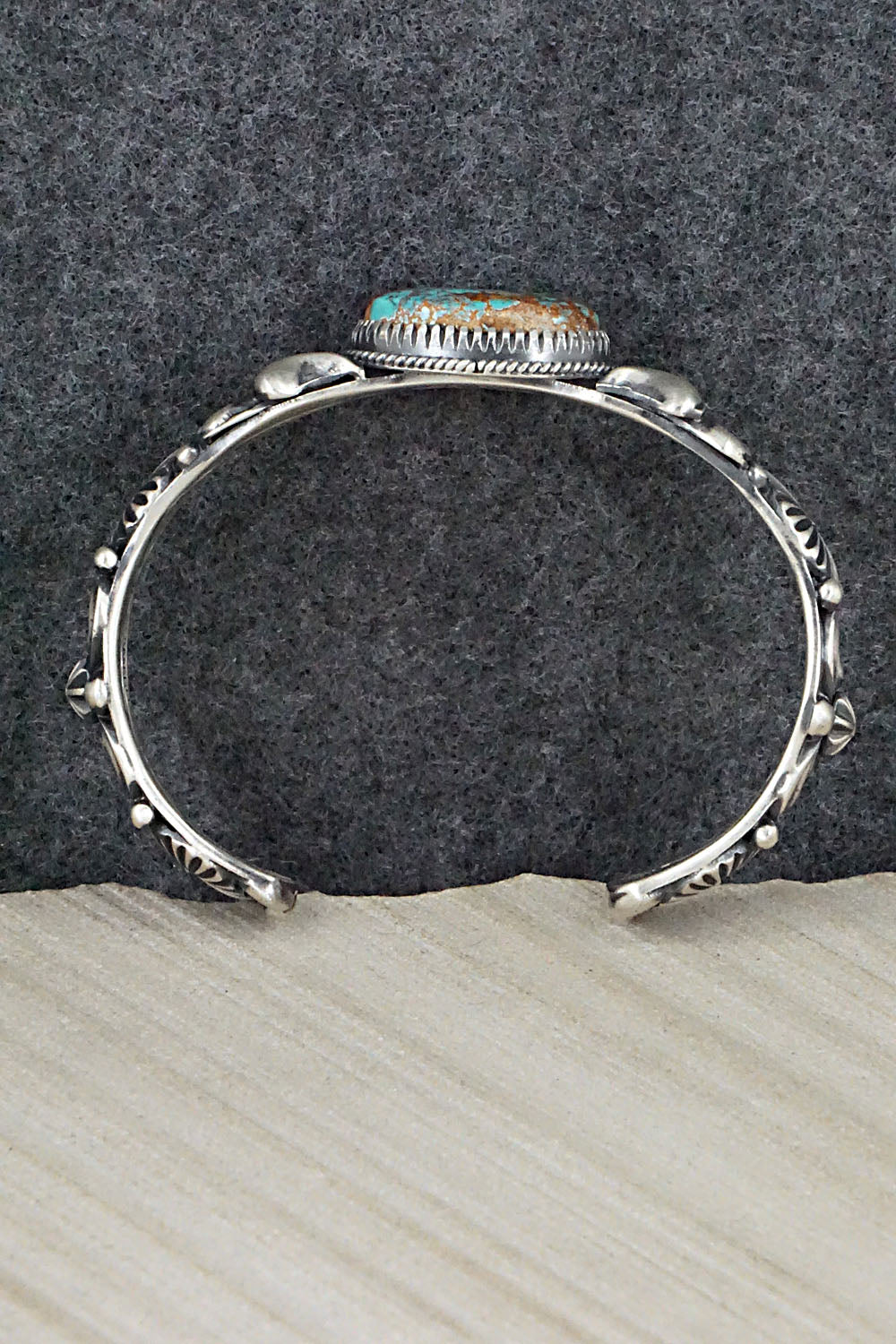 Turquoise & Sterling Silver Bracelet - Delbert Gordon