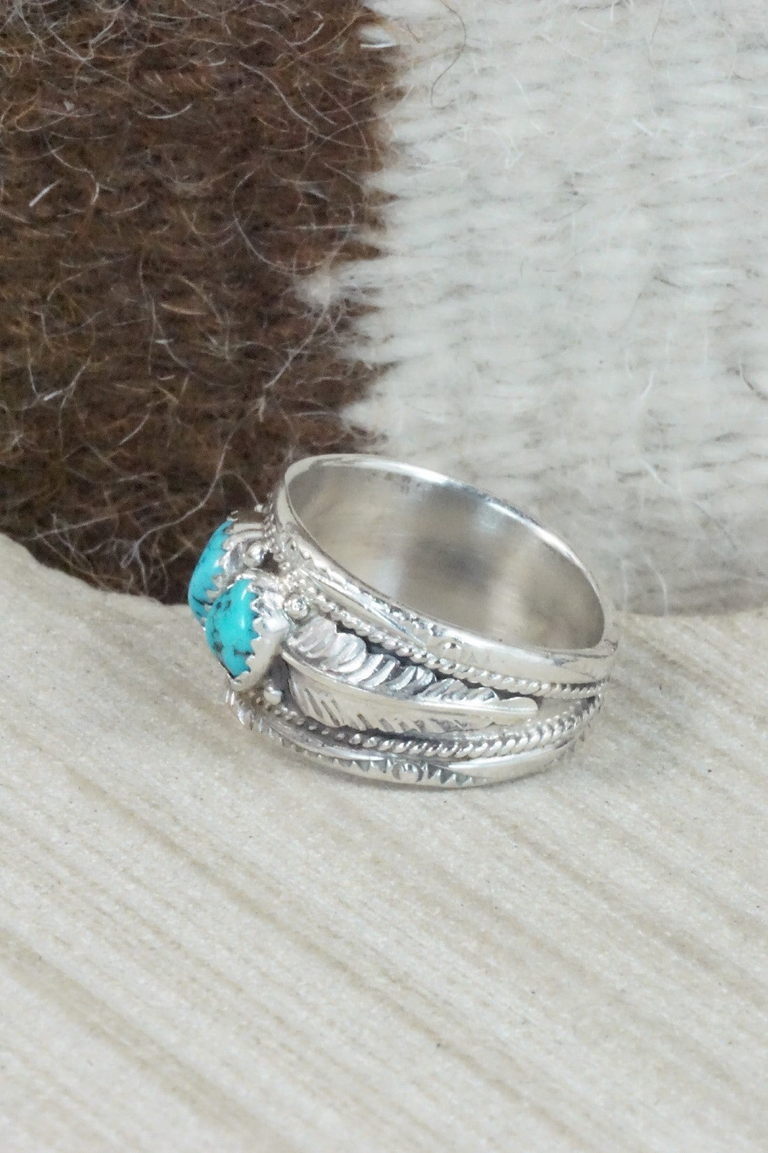 Turquoise & Sterling Silver Ring - Betty Begay - Size 10