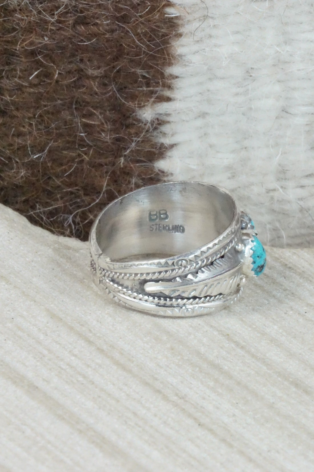 Turquoise & Sterling Silver Ring - Betty Begay - Size 10
