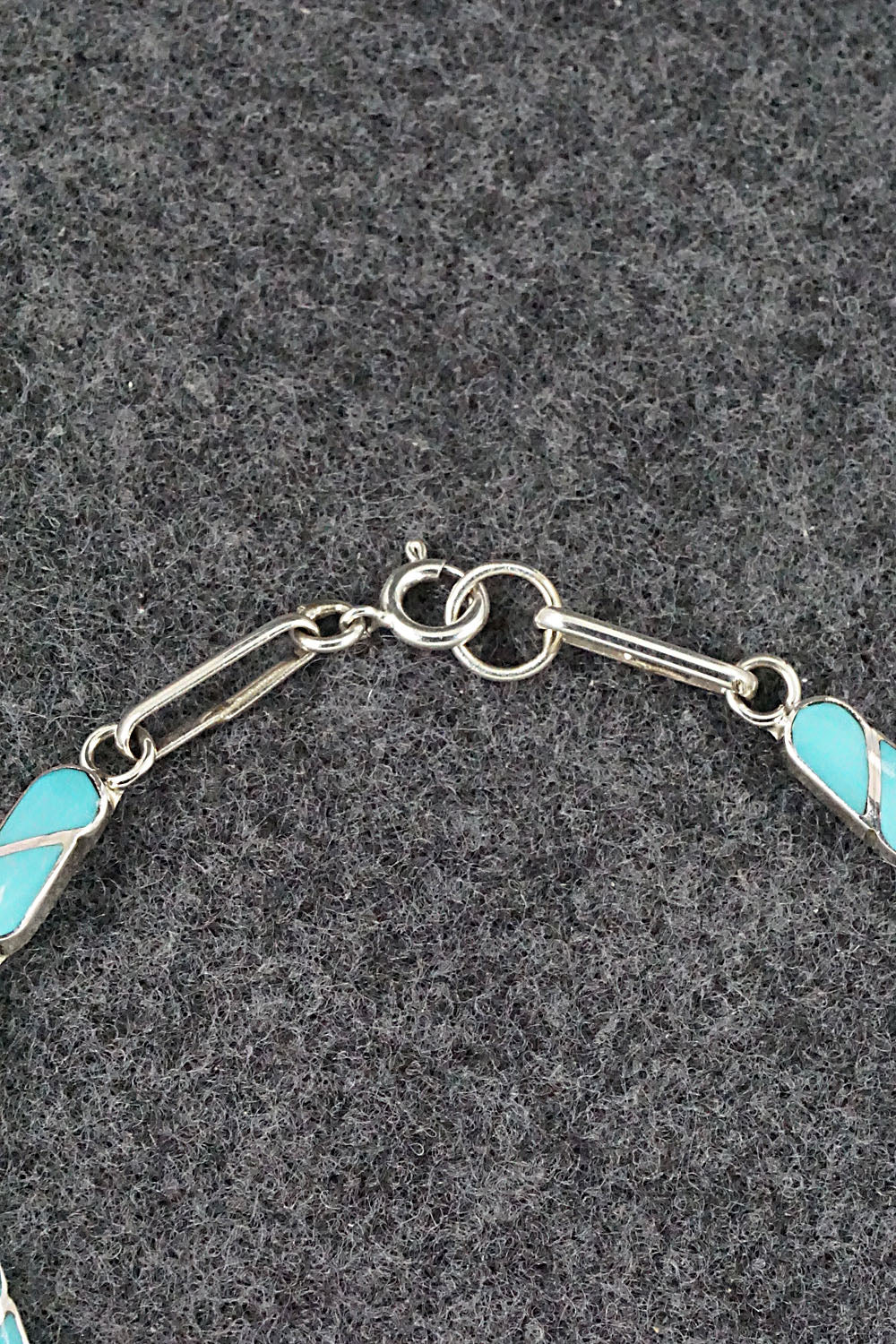 Turquoise & Sterling Silver Link Bracelet - Gina Dosedo