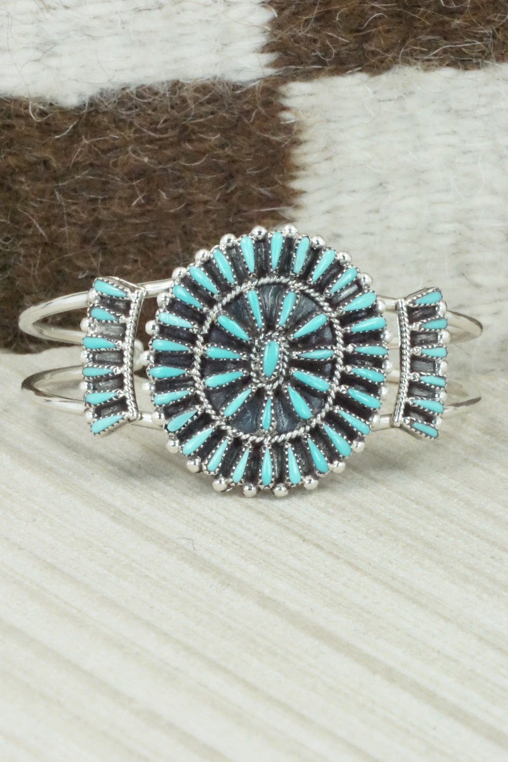 Turquoise & Sterling Silver Bracelet - Judy Wallace