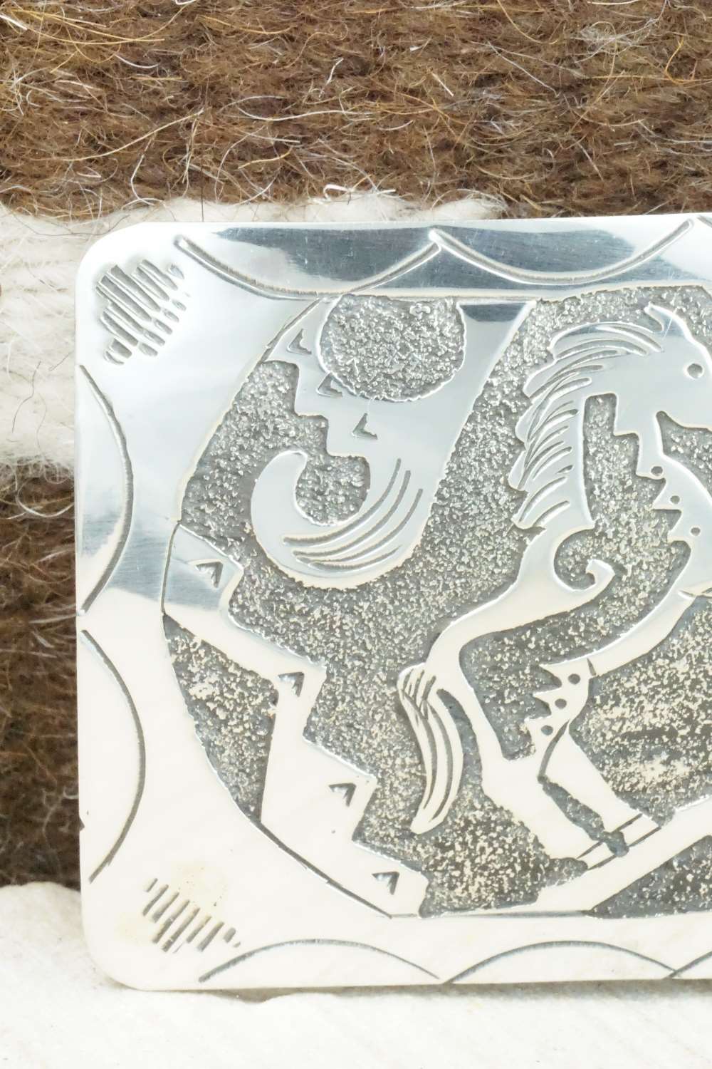 Sterling Silver Belt Buckle - Raymond Begay