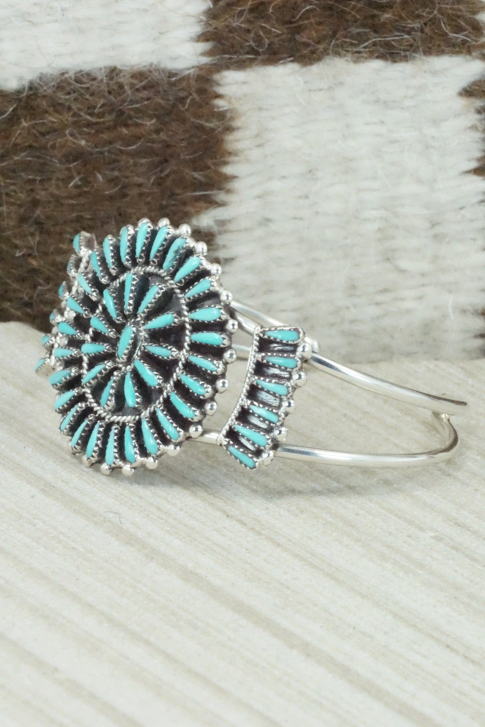 Turquoise & Sterling Silver Bracelet - Judy Wallace