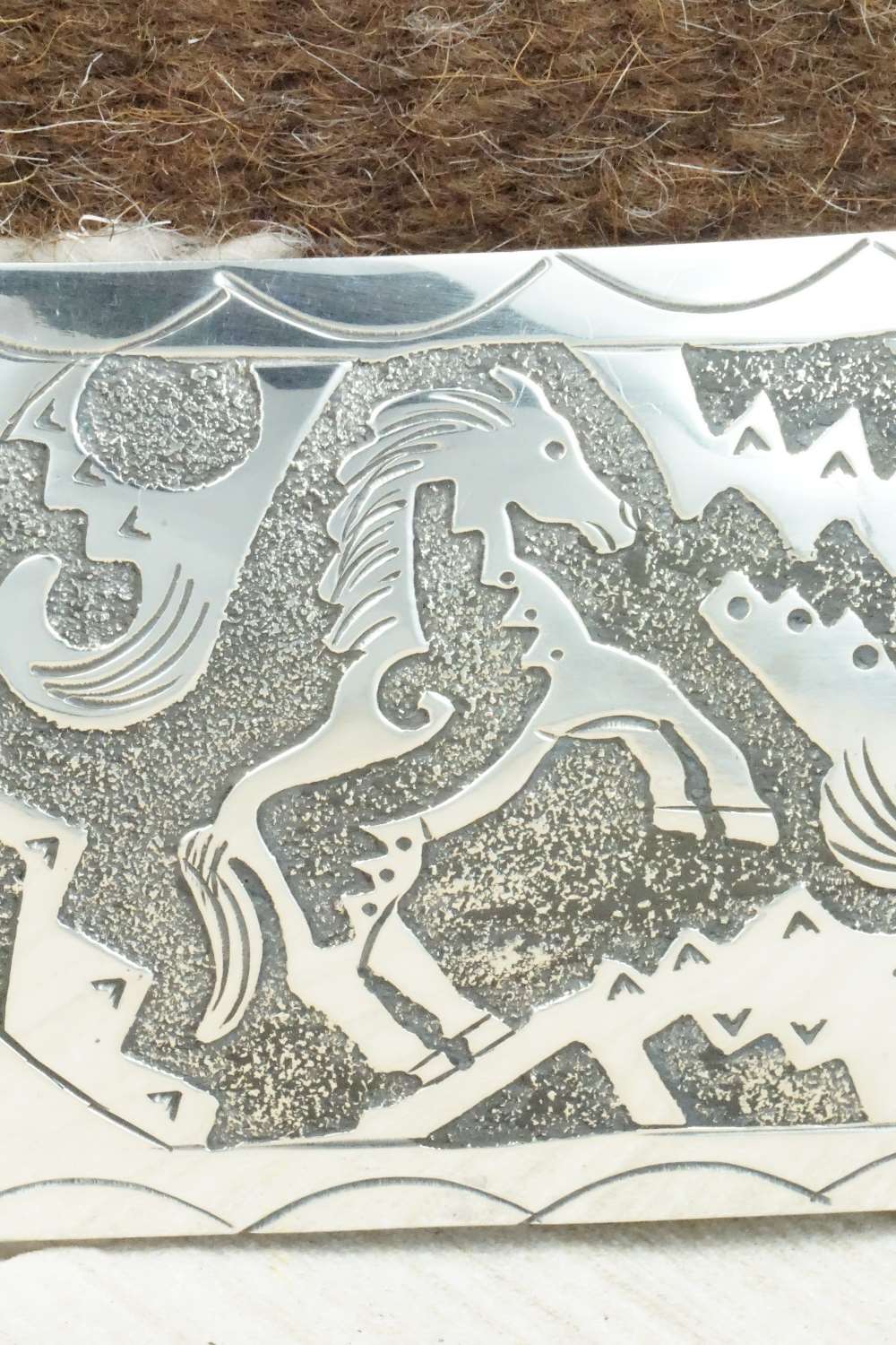 Sterling Silver Belt Buckle - Raymond Begay