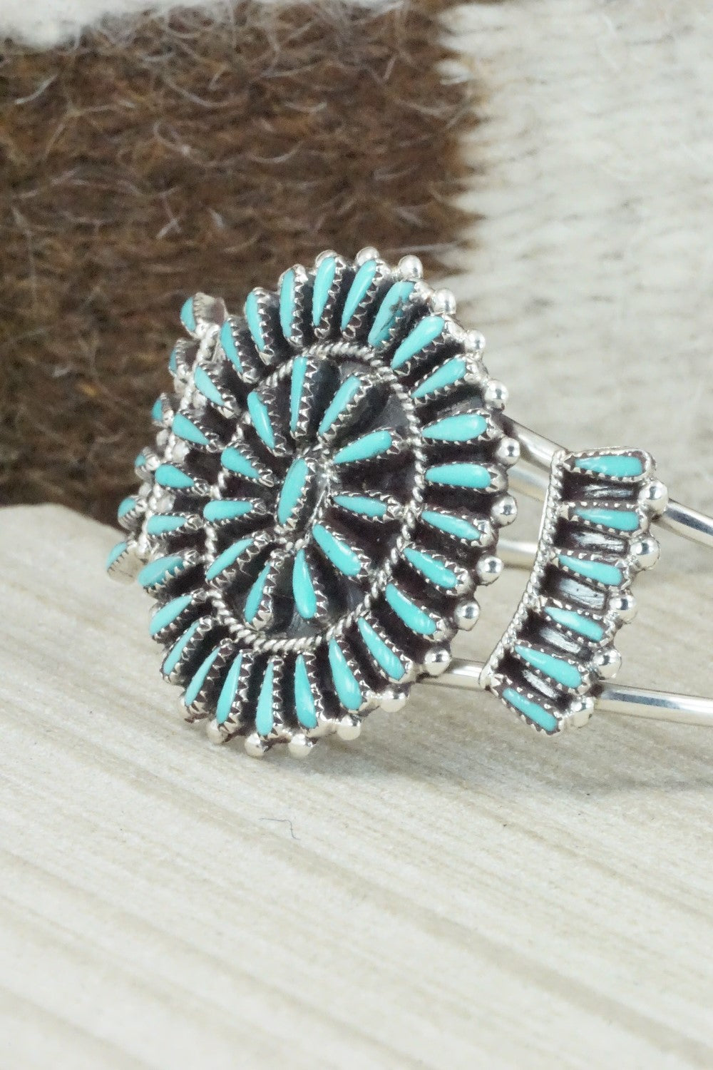 Turquoise & Sterling Silver Bracelet - Judy Wallace