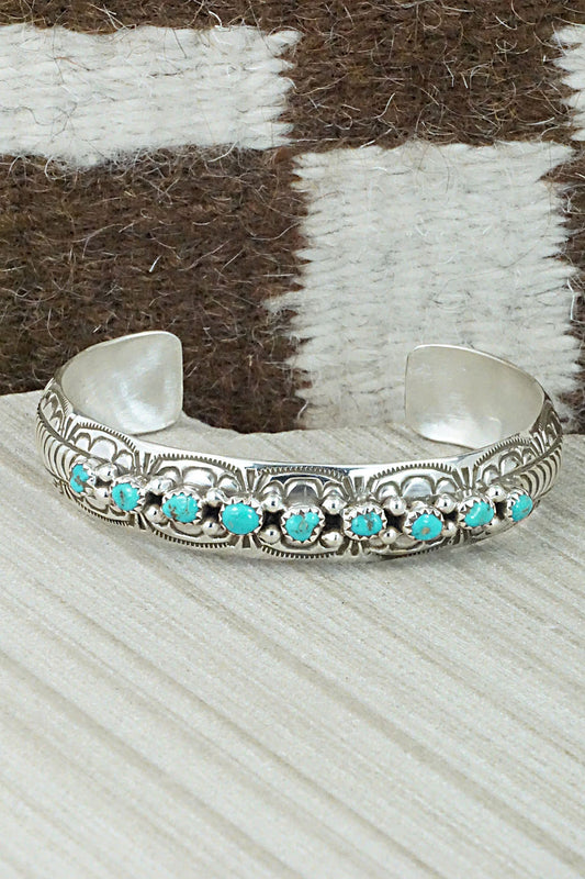 Turquoise & Sterling Silver Bracelet - Grace Silver
