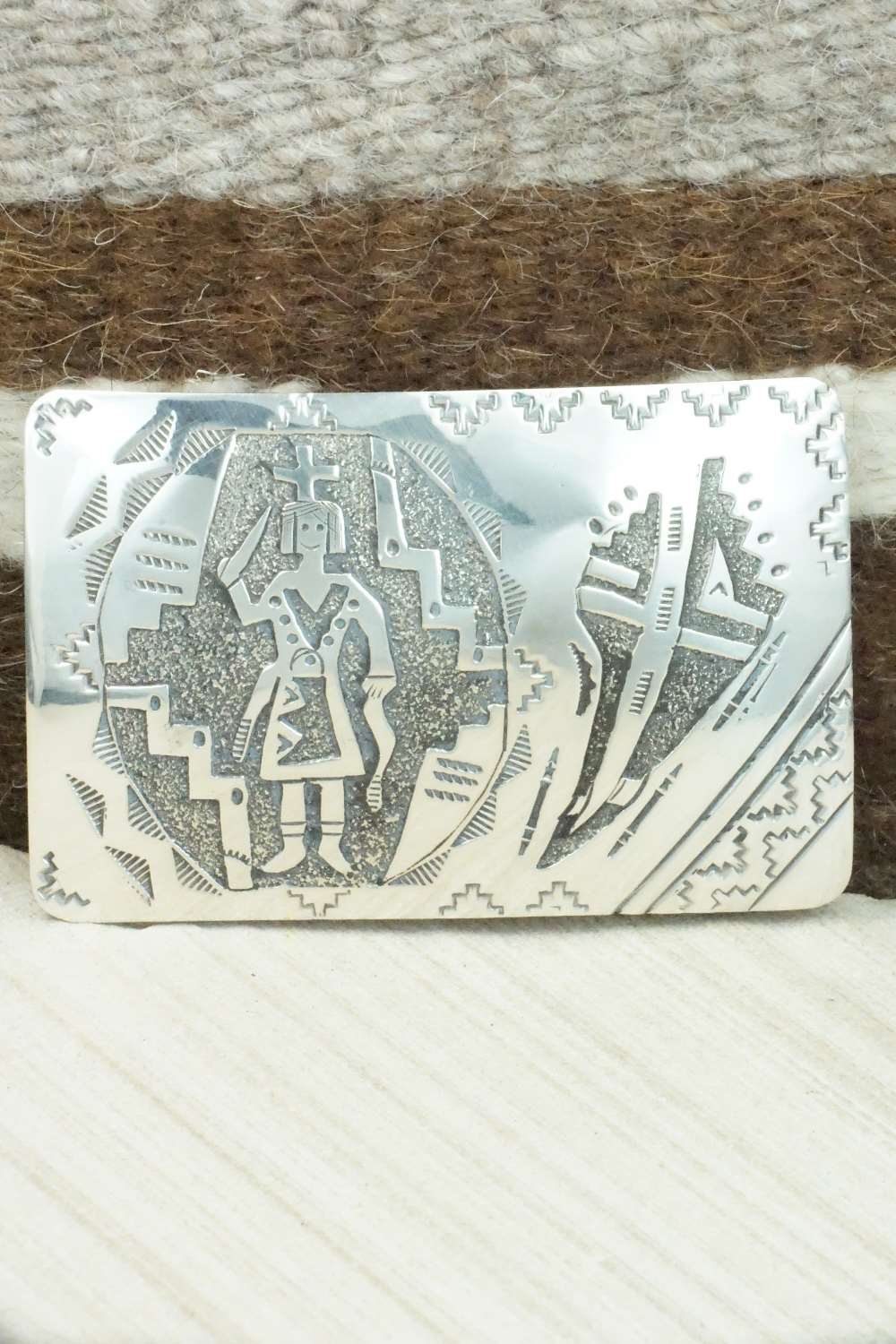 Sterling Silver Belt Buckle - Raymond Begay