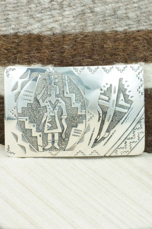 Sterling Silver Belt Buckle - Raymond Begay