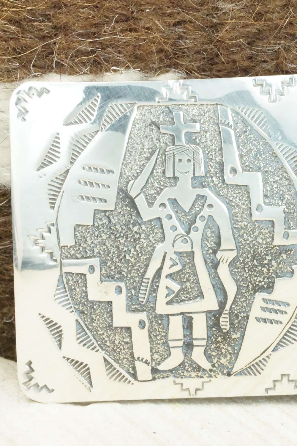 Sterling Silver Belt Buckle - Raymond Begay