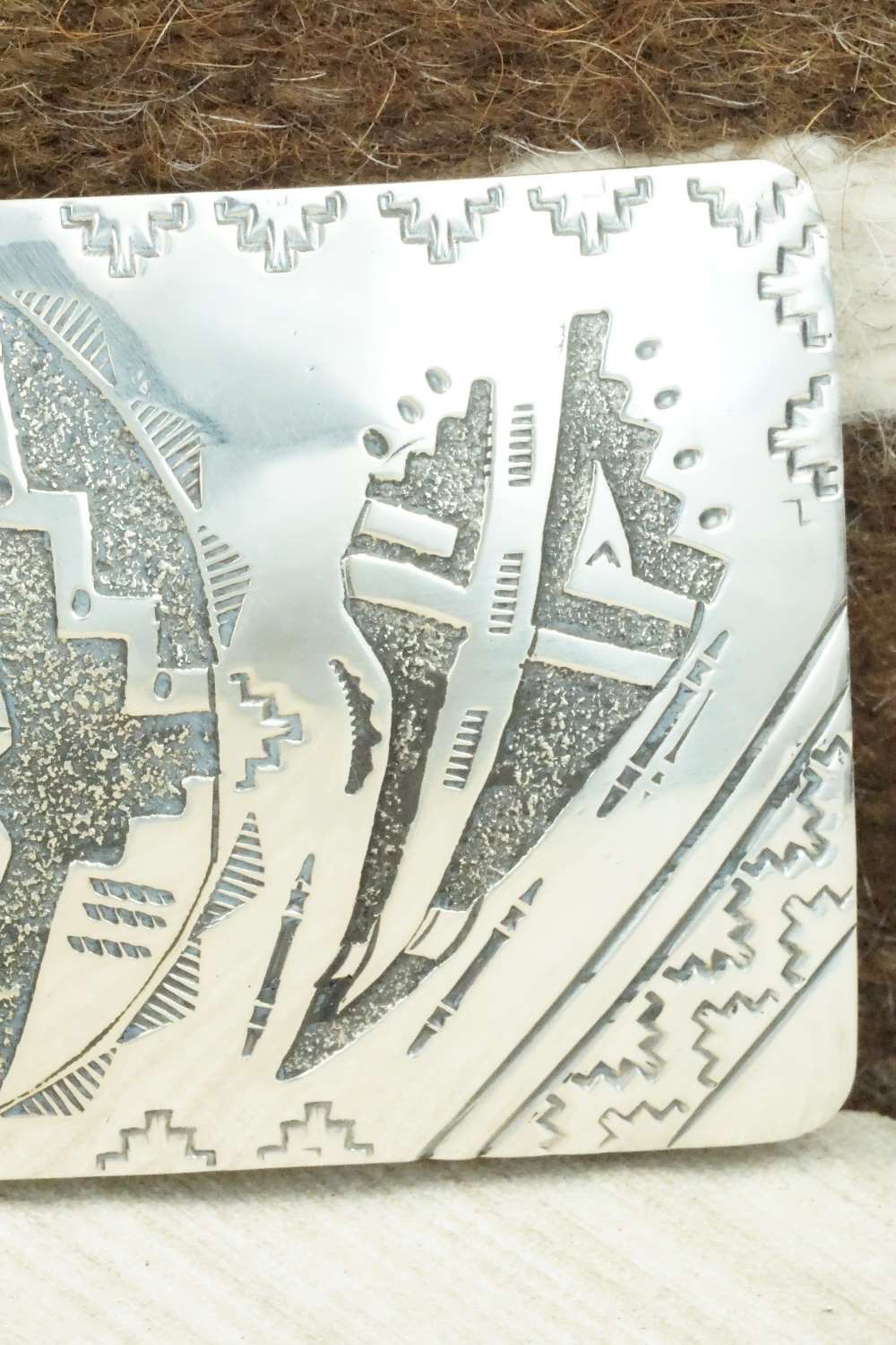 Sterling Silver Belt Buckle - Raymond Begay