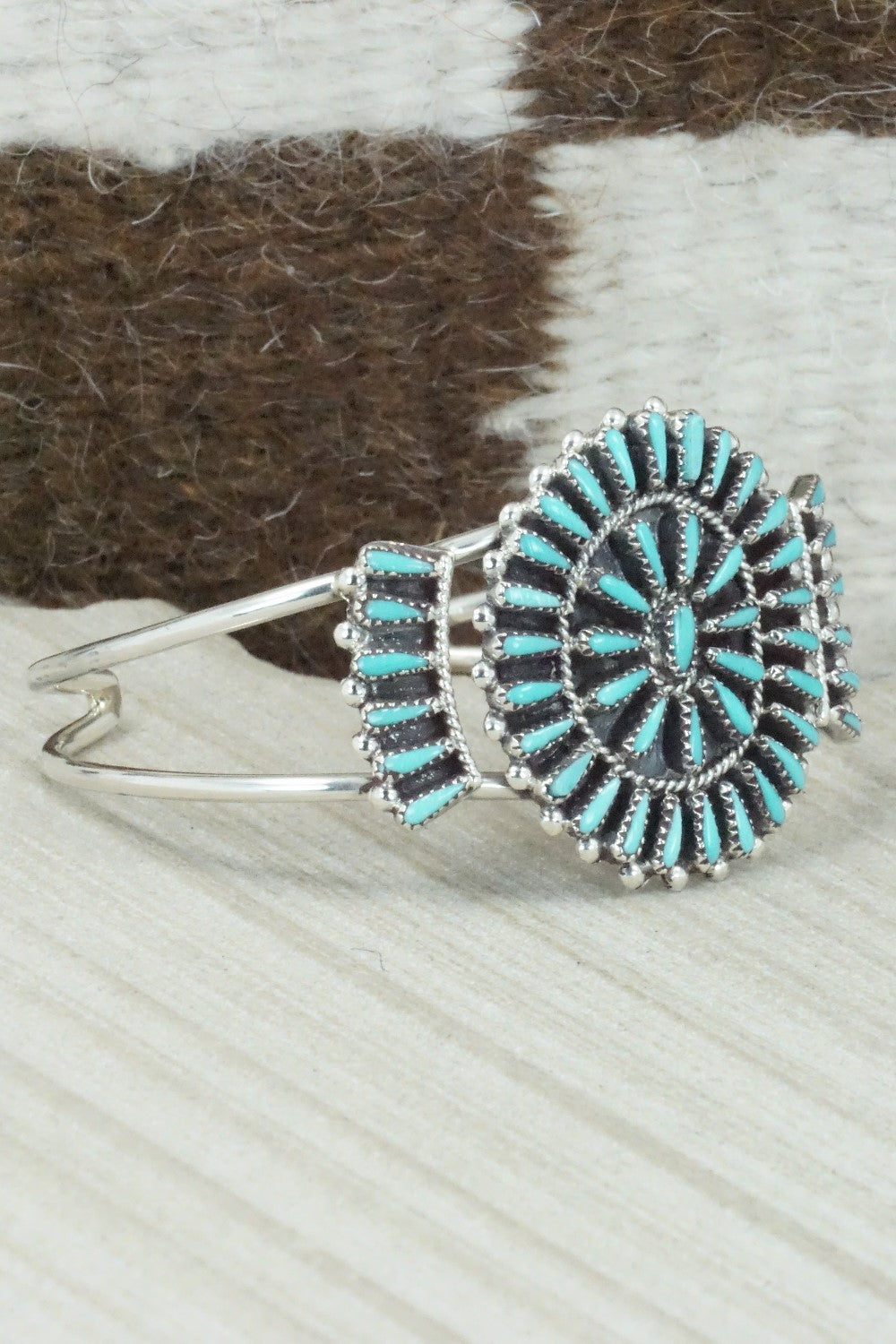 Turquoise & Sterling Silver Bracelet - Judy Wallace