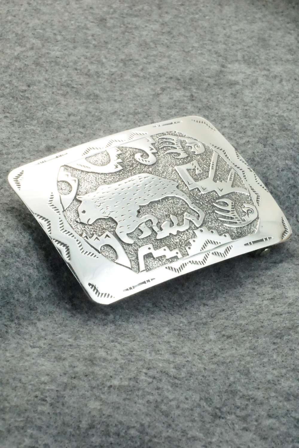 Sterling Silver Belt Buckle - Raymond Begay