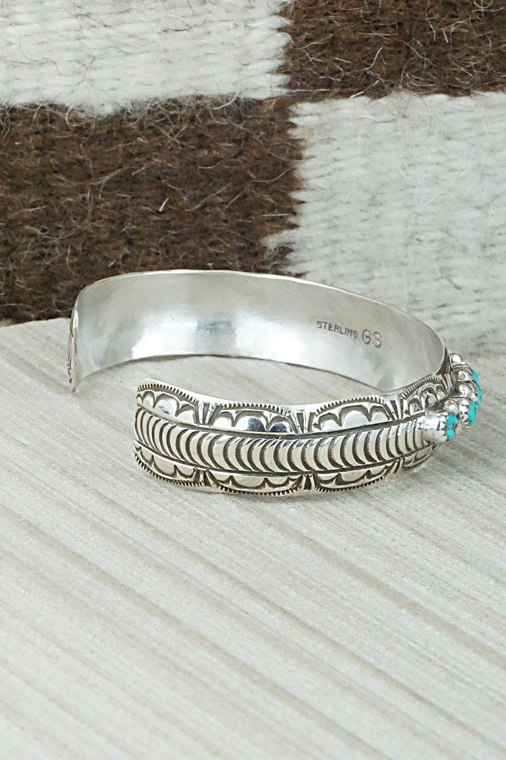 Turquoise & Sterling Silver Bracelet - Grace Silver
