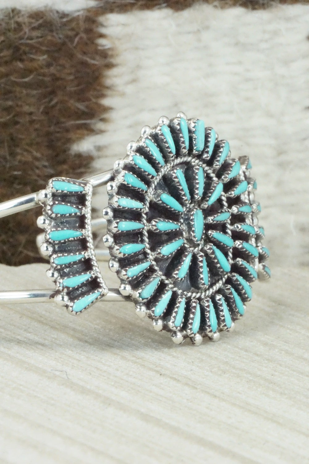 Turquoise & Sterling Silver Bracelet - Judy Wallace