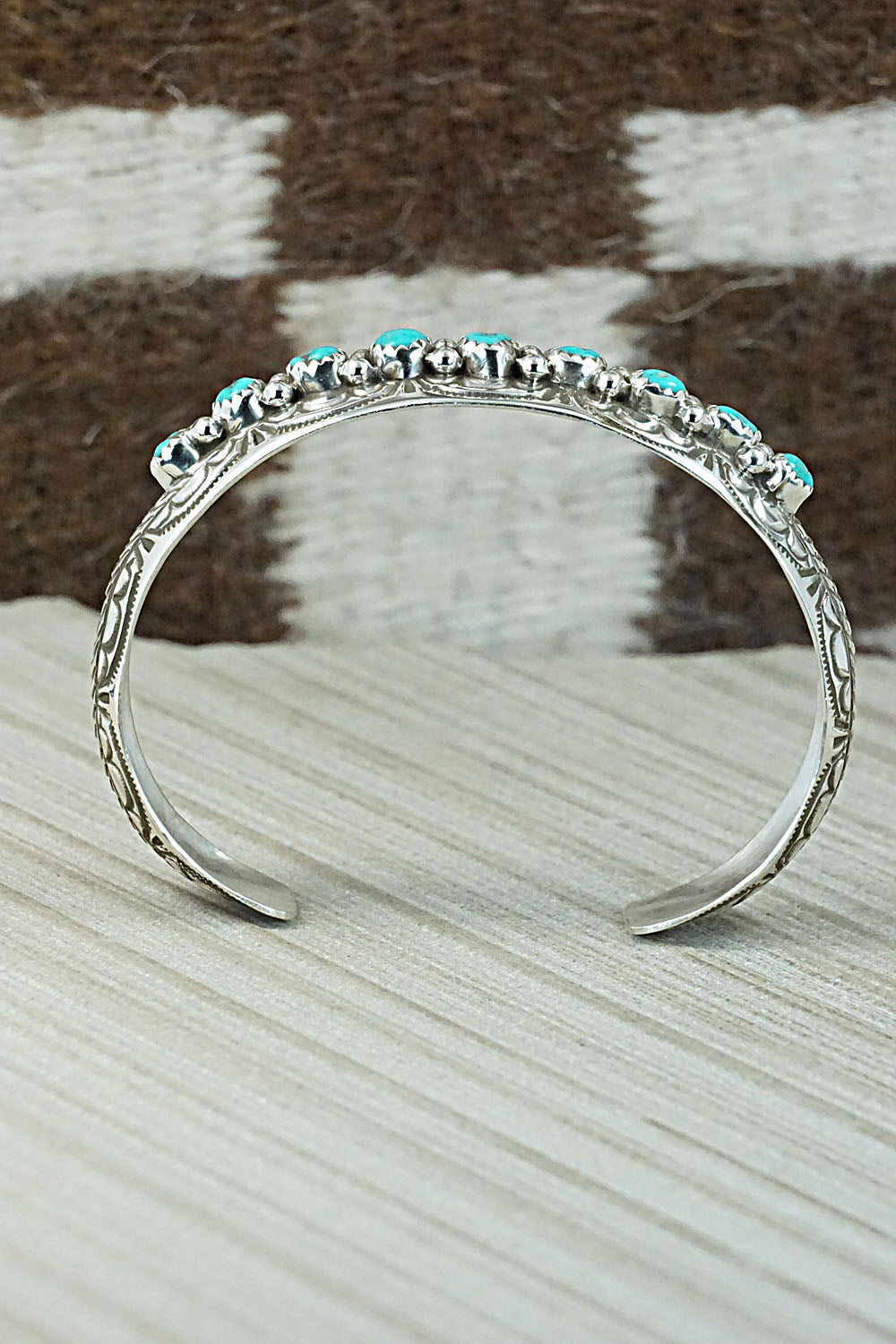 Turquoise & Sterling Silver Bracelet - Grace Silver