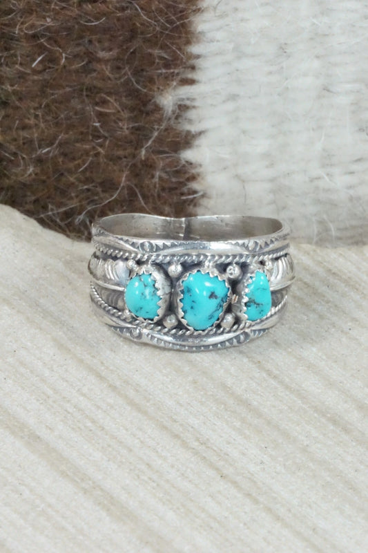 Turquoise Sterling Silver Ring - Betty Begay - Size 13.5