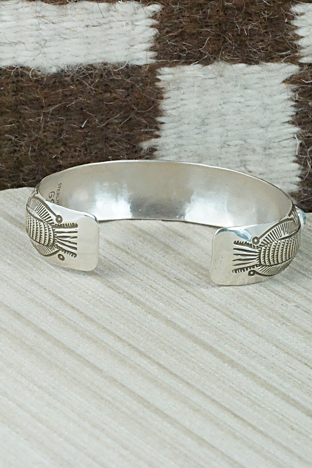 Turquoise & Sterling Silver Bracelet - Grace Silver