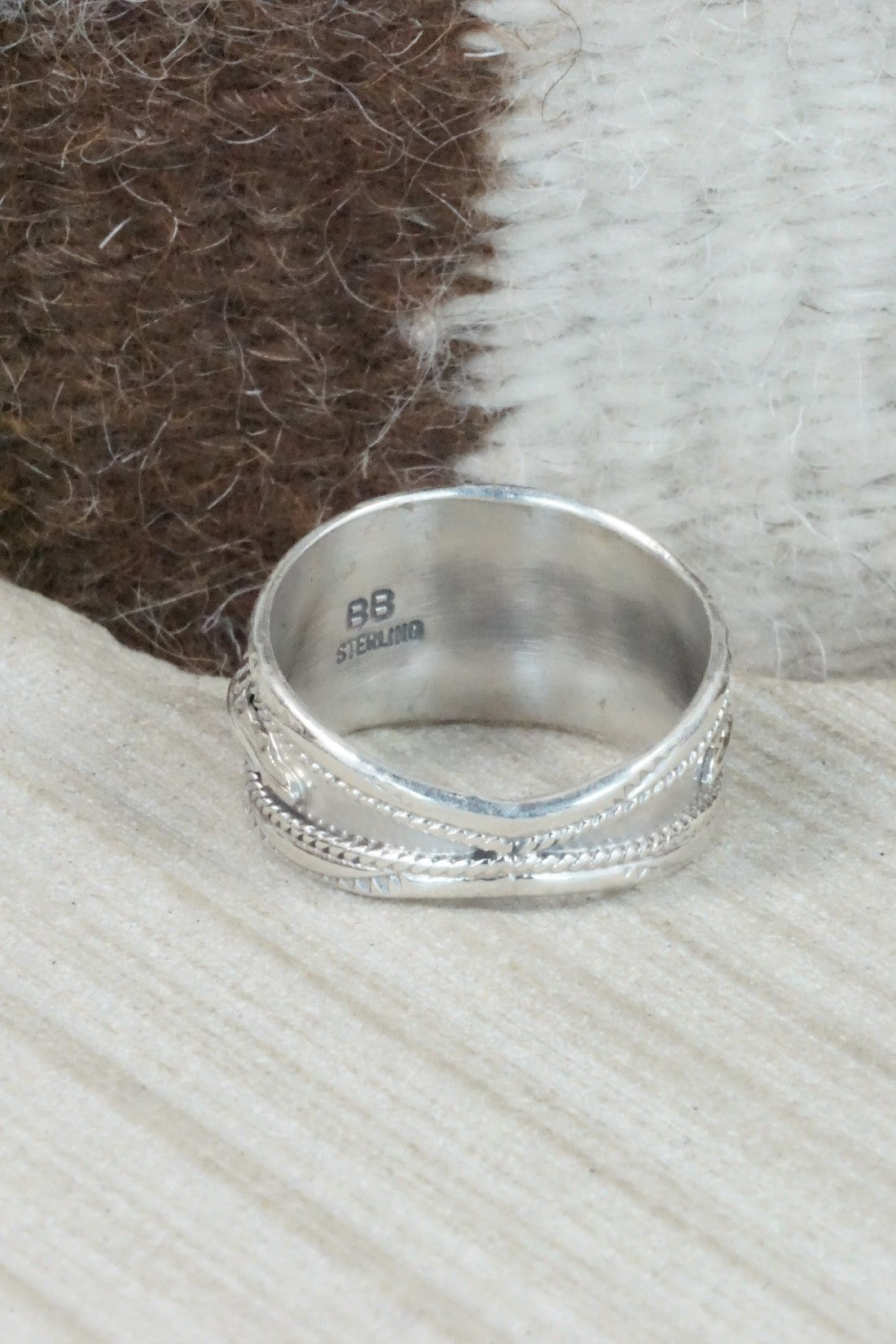 Turquoise Sterling Silver Ring - Betty Begay - Size 13.5