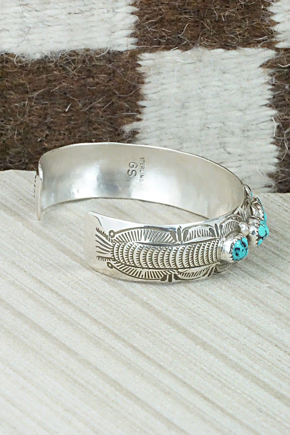 Turquoise & Sterling Silver Bracelet - Grace Silver