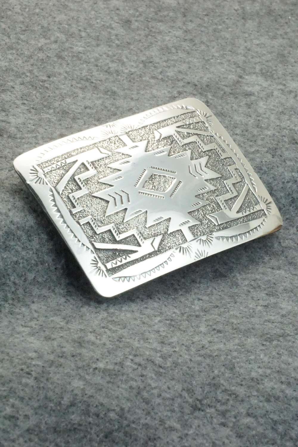 Sterling Silver Belt Buckle - Raymond Begay