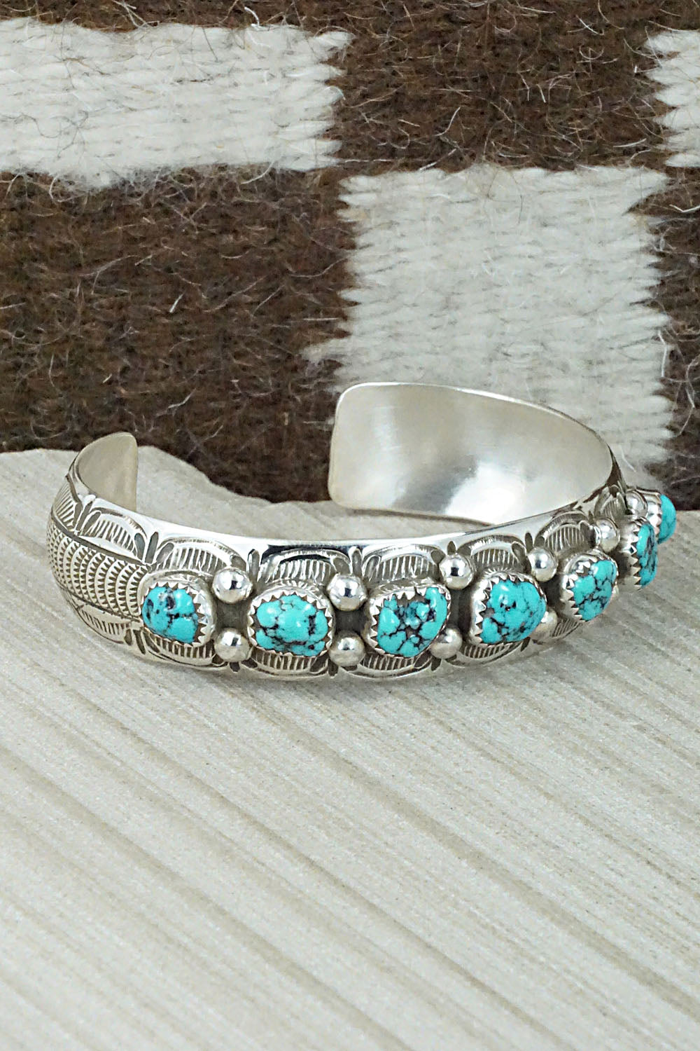 Turquoise & Sterling Silver Bracelet - Grace Silver