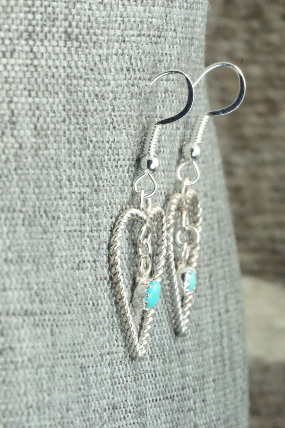 Turquoise & Sterling Silver Earrings - Sylvia Chee