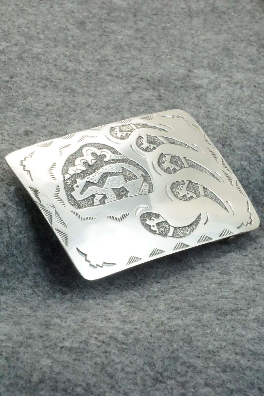 Sterling Silver Belt Buckle - Raymond Begay