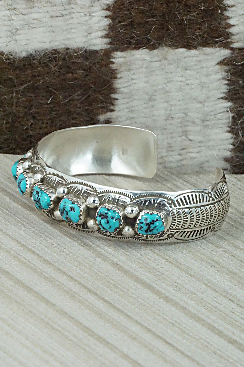 Turquoise & Sterling Silver Bracelet - Grace Silver
