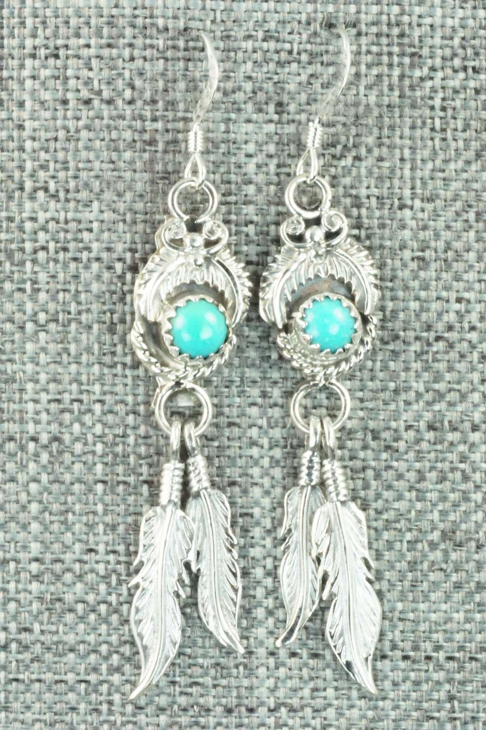 Turquoise & Sterling Silver Earrings - Roger Pino