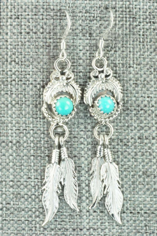 Turquoise & Sterling Silver Earrings - Roger Pino