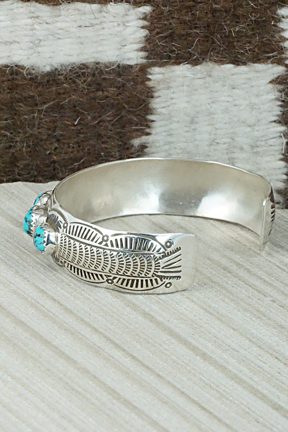 Turquoise & Sterling Silver Bracelet - Grace Silver