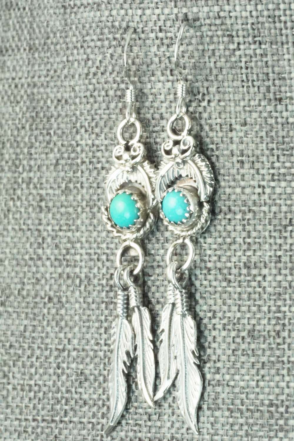 Turquoise & Sterling Silver Earrings - Roger Pino
