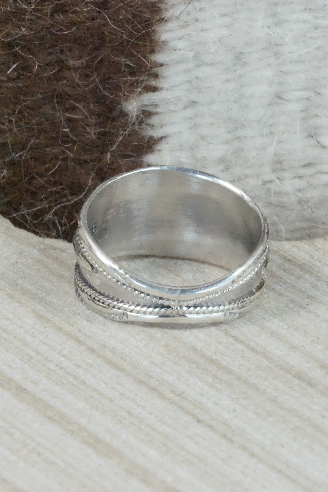 Turquoise & Sterling Silver Ring - Betty Begay - Size 14.5